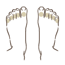 両足の指